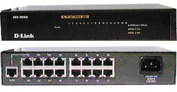 Коммутатор D-Link DES-1016D/H1A 16x100Mb неуправляемый